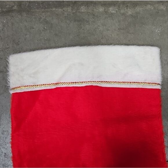 Vintage really Tall Chistmas Stocking - Picture 2 of 6